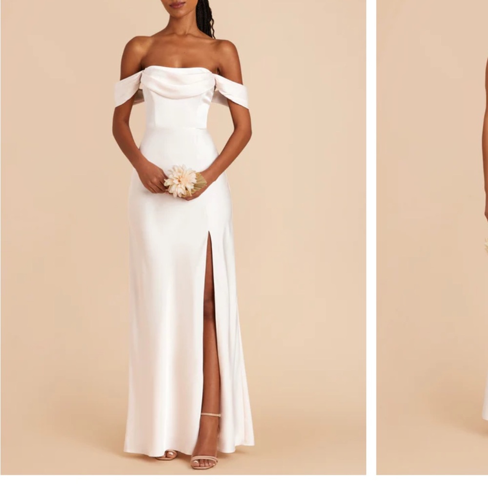 Birdy Grey Mia Matte Satin Convertible Dress - White